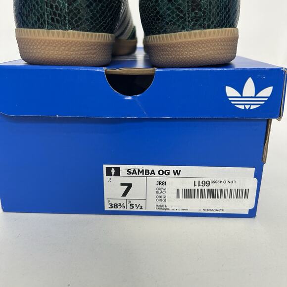 adidas Samba OG Snakeskin Pack - “Collegiate Green” JR8848 - Picture 5 of 6